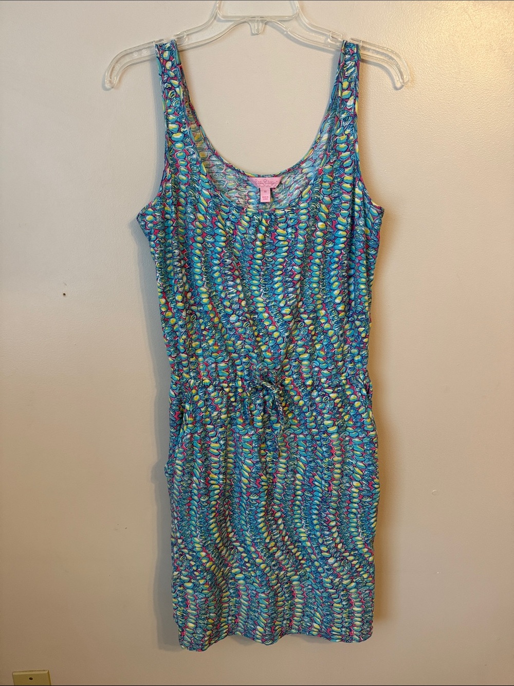 Lilly Pulitzer Kori dress in Clam Jam With Pockets Cotton Summer Size Medium